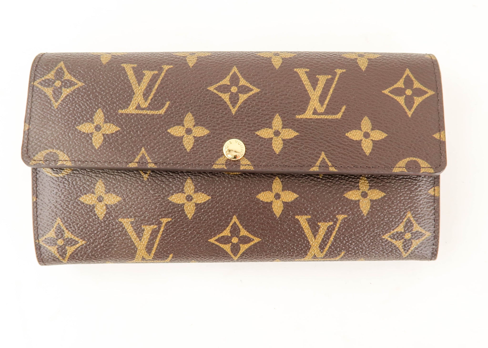 Louis Vuitton LV Long Wallet Portefeuille Sarah Brown Monogram