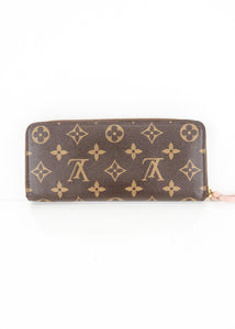 Louis Vuitton Monogram Clemence Wallet Pink