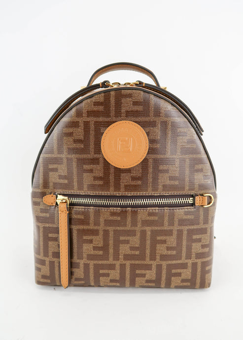 Fendi FF Zucca Backpack Brown