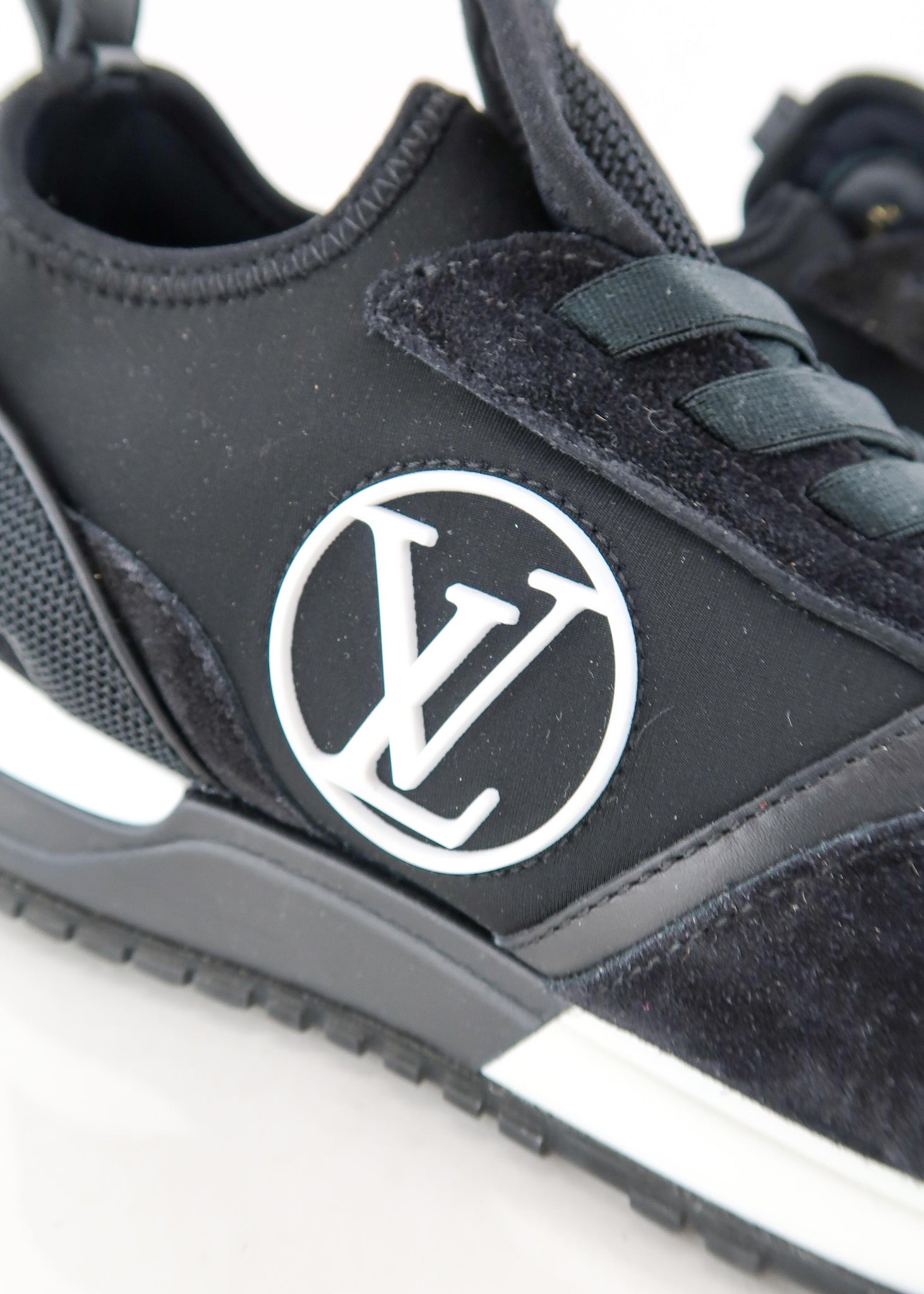 Louis Vuitton Run Away Black Suede Sneakers - HypedEffect