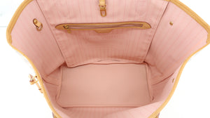 Louis Vuitton Damier Azur Neverfull MM Pink