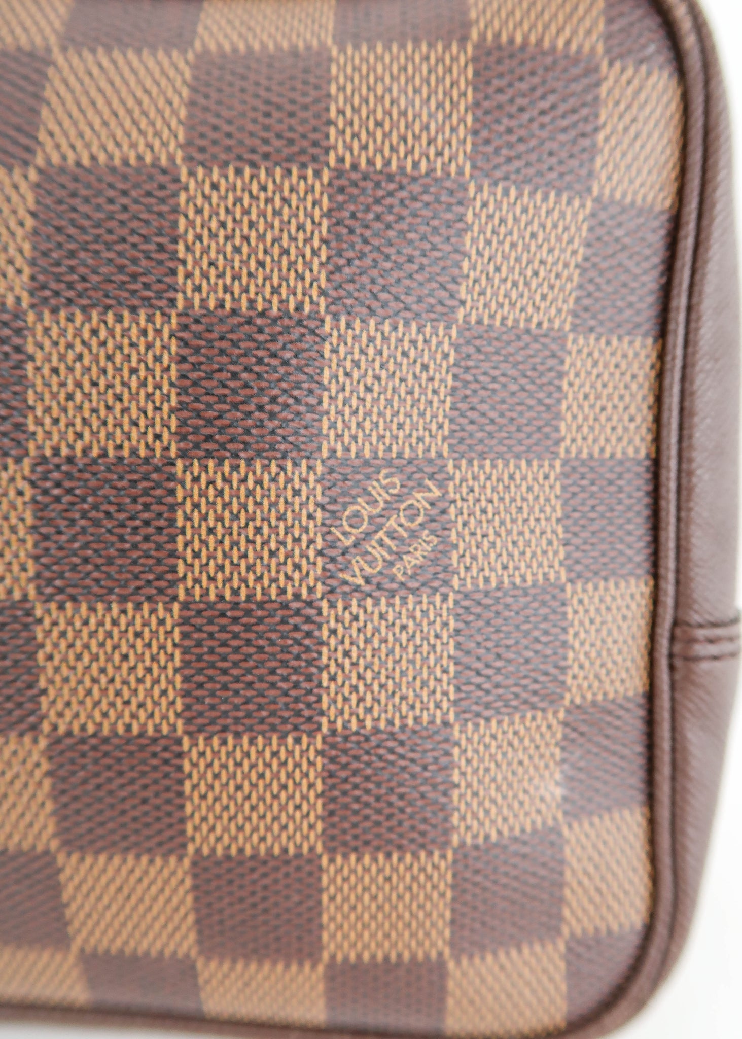 Shop for Louis Vuitton Damier Ebene Canvas Leather Trousse