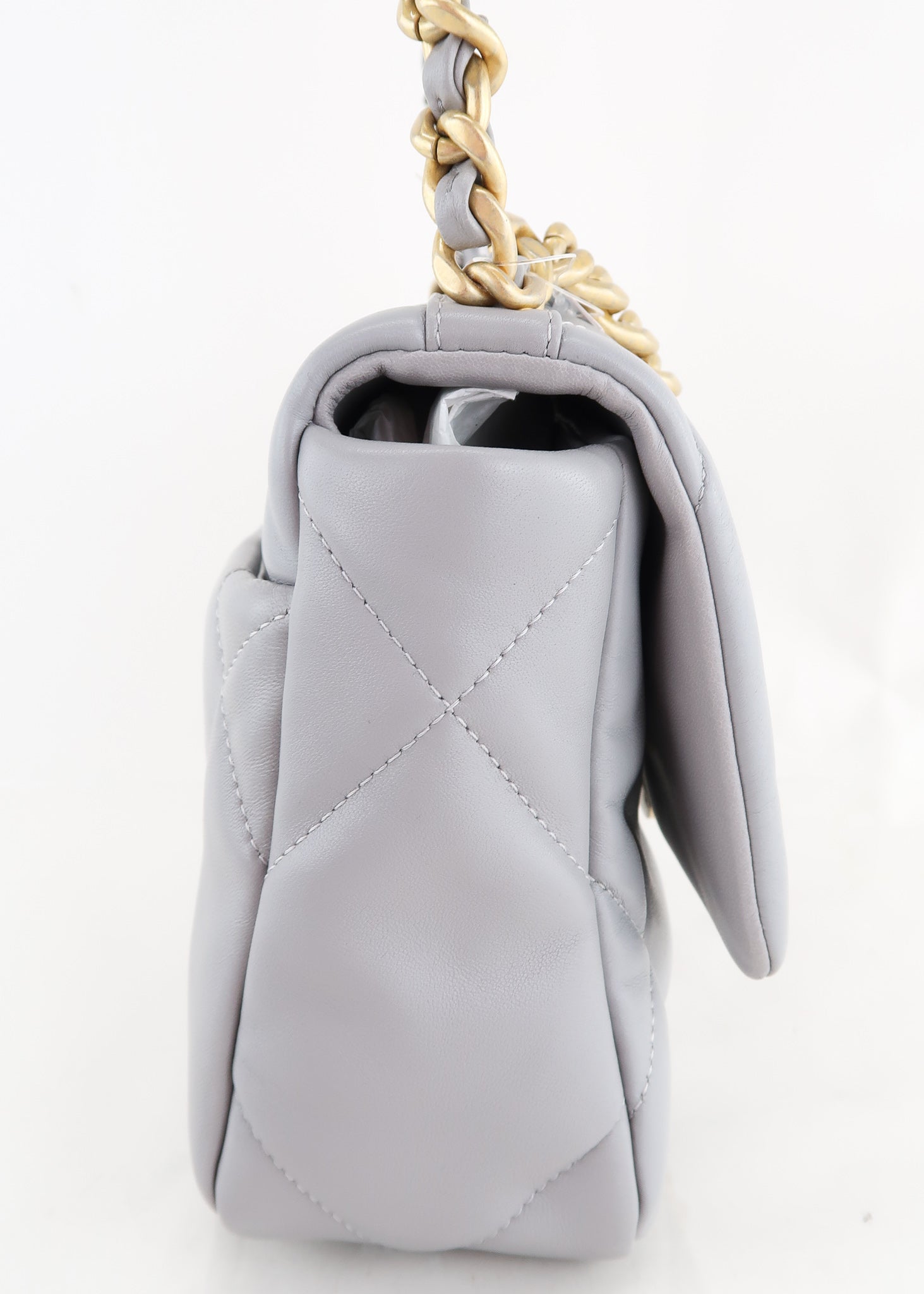 Chanel 19 Lambskin Quilted Medium Flap Grey – DAC