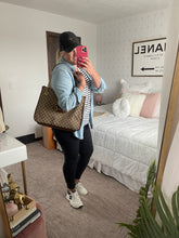 Load image into Gallery viewer, Gucci Monogram 1955 Horsebit 2 Way Tote Brown
