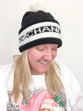 Load image into Gallery viewer, Chanel Logo Pom Pom Cashmere Beanie