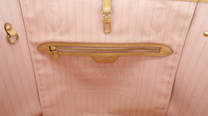 Louis Vuitton Damier Azur Neverfull MM Pink