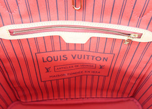 Louis Vuitton Monogram Neverfull MM Red