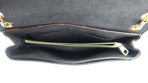 Louis Vuitton Pallas Chain Shoulder Bag Black