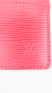 Louis Vuitton Epi Leather Card Holder Dragon Fruit
