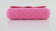 Load image into Gallery viewer, Chanel Lambskin Phone Crossbody Neon Pink