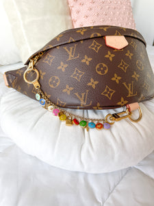 Louis Vuitton multicolor Bag Charm, Key Ring Pastilles Trunks&