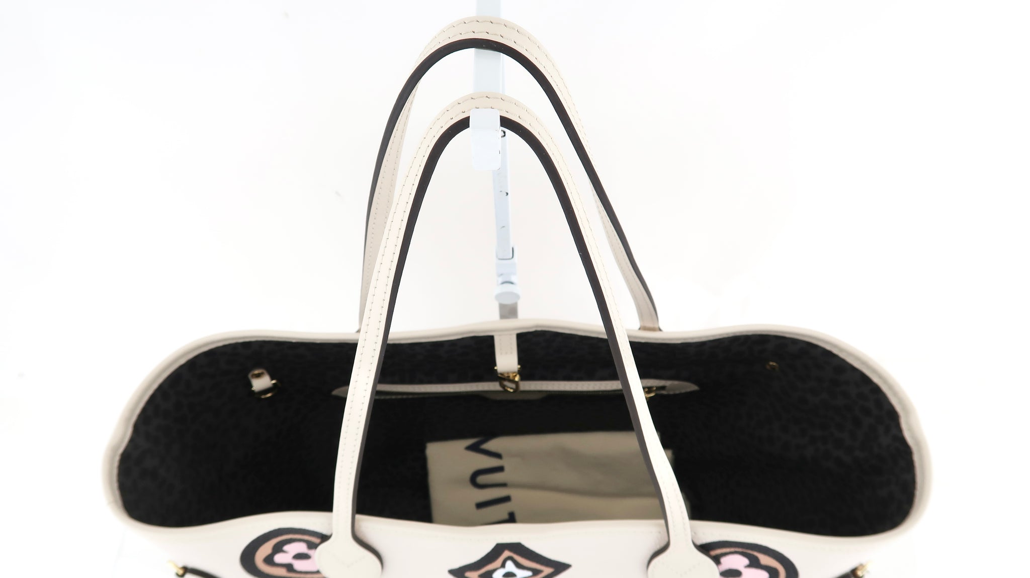 Louis Vuitton LV Neverfull wild at heart Black Leather ref.321995