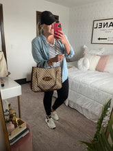 Load image into Gallery viewer, Gucci Monogram 1955 Horsebit 2 Way Tote Brown