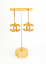 Load image into Gallery viewer, Chanel COCO Drop Earrings Gold