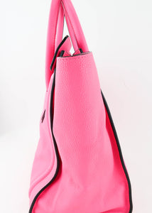 Celine Mini Luggage Neon Hot Pink