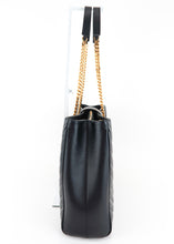 Load image into Gallery viewer, Saint Laurent Matelasse Shopping Tote Black