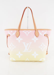 Louis Vuitton Monogram Giant By The Pool Neverfull MM Light Pink
