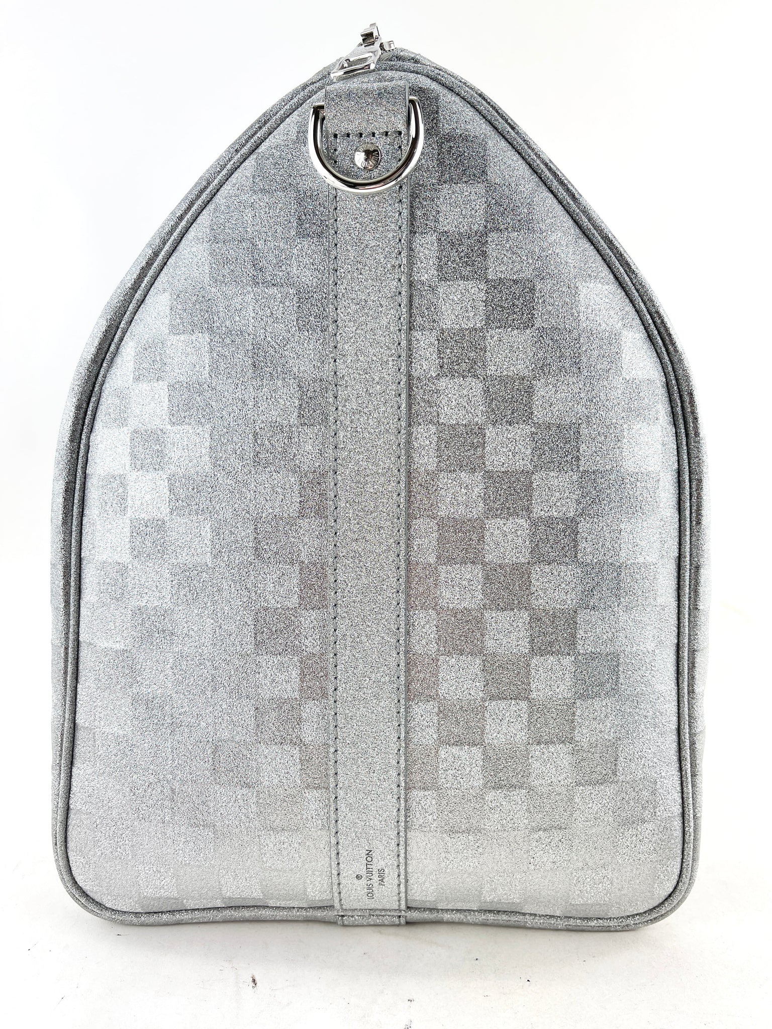 Louis Vuitton Keepall Bandoulière 50B Silver Glitter Damier