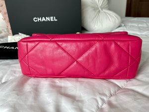 Chanel 19 Quilted Small Dark Pink