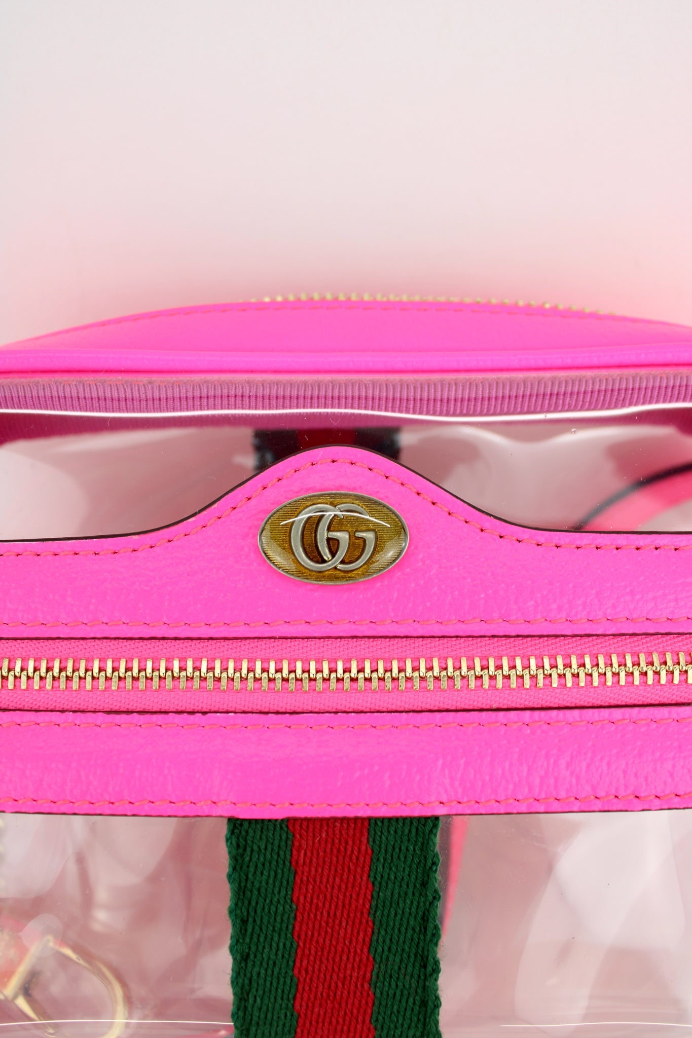 Gucci Pink Mini PVC Ophidia Crossbody Bag Plastic ref.930973