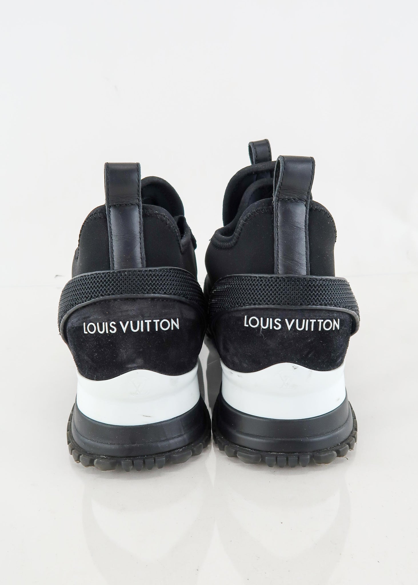 Louis Vuitton Run Away Black Suede Sneakers - HypedEffect