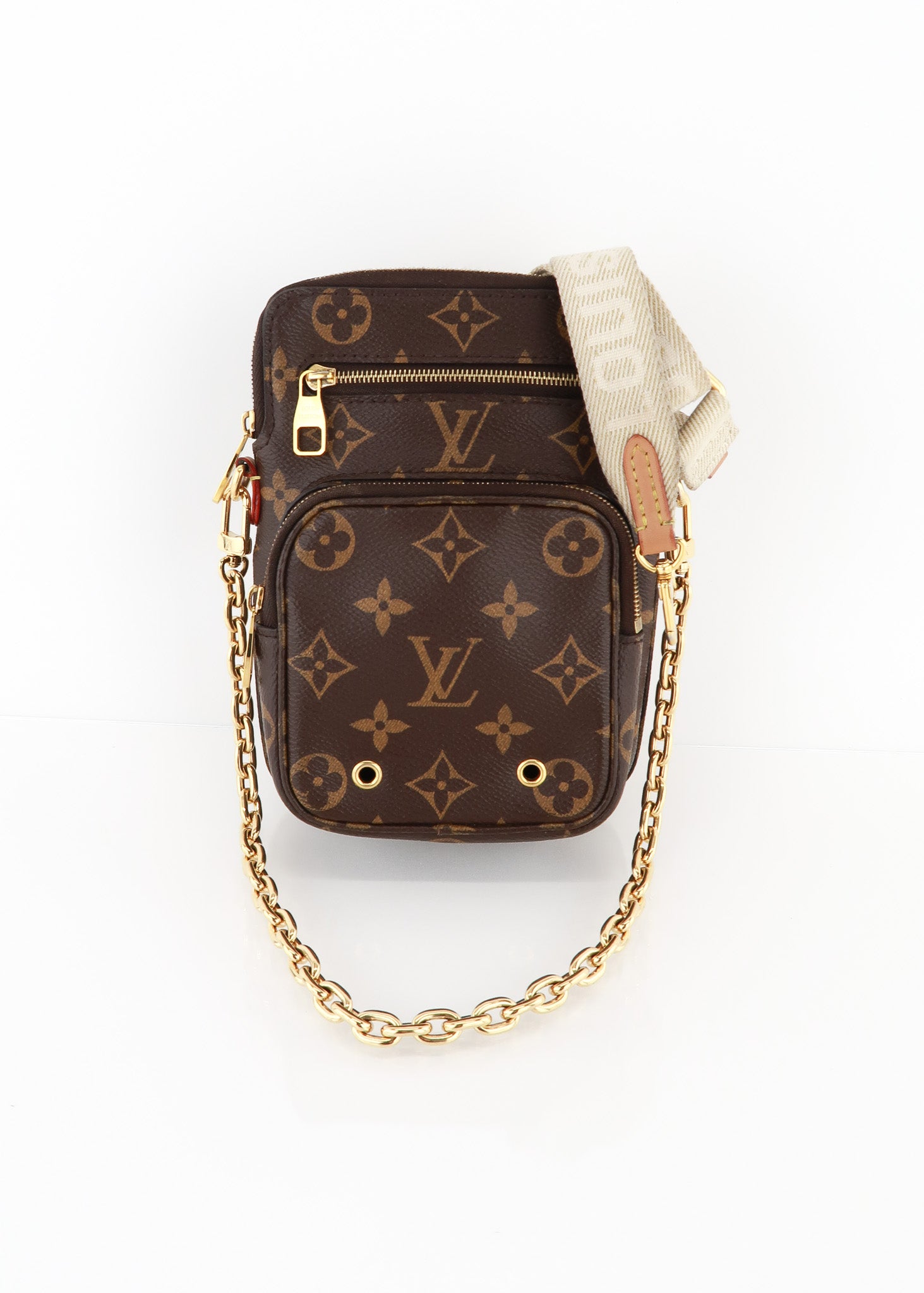 CROSSBODY] Louis Vuitton Monogram Back Wallet Case for iPhone 14
