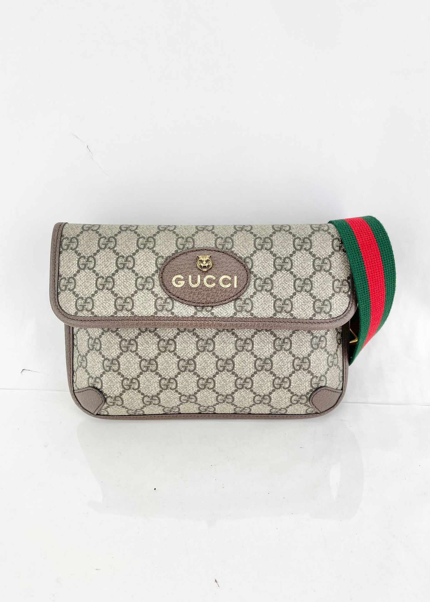 Gucci Black Original GG Supreme Canvas Neo Vintage Backpack