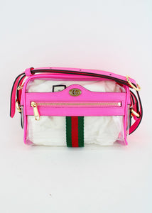 Gucci Clear Ophidia Crossbody PInk