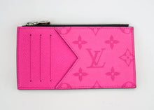 Load image into Gallery viewer, Louis Vuitton Card Coin Taigarama Rose
