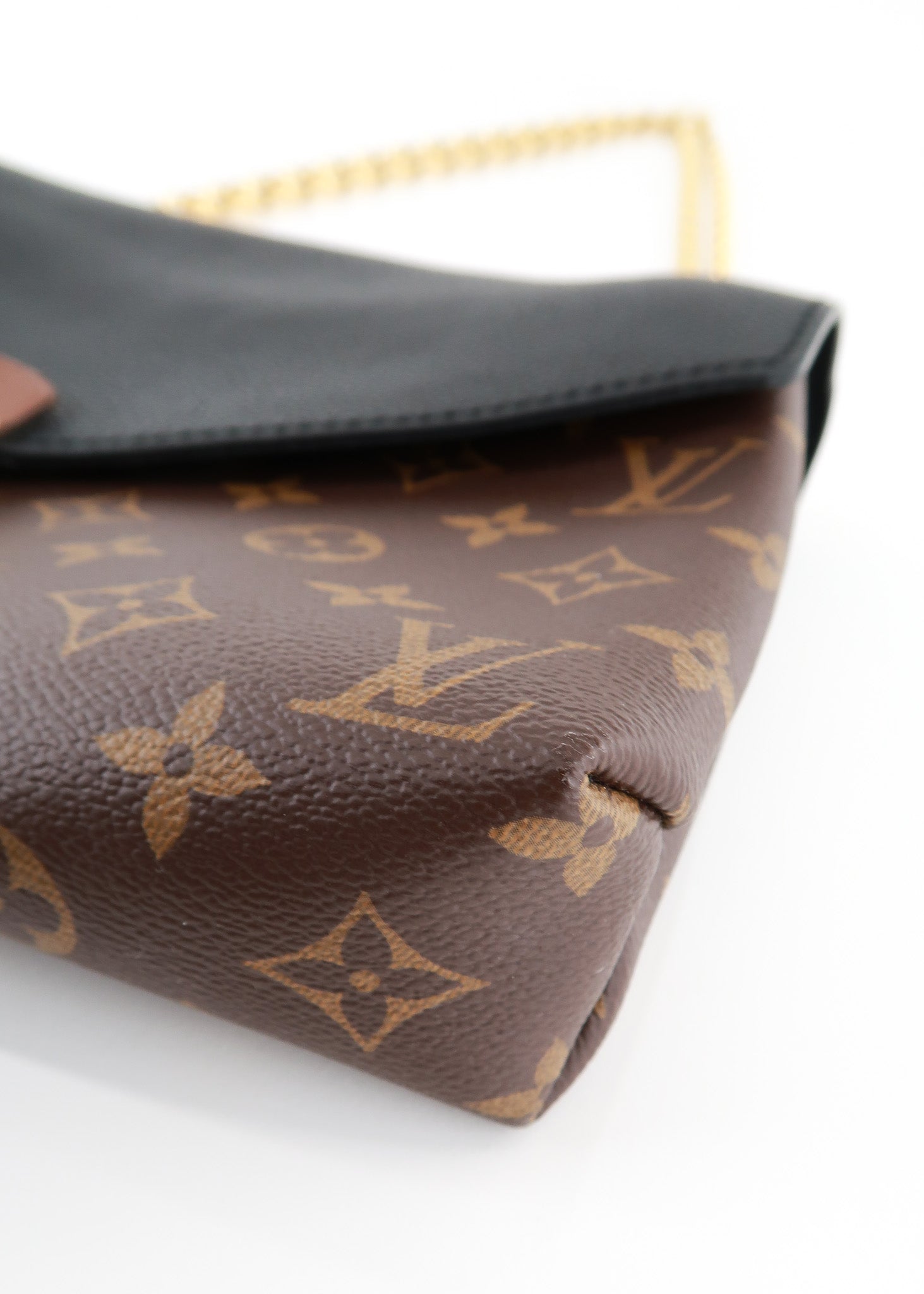 Louis Vuitton Pallas Chain Shoulder Bag Monogram Canvas and