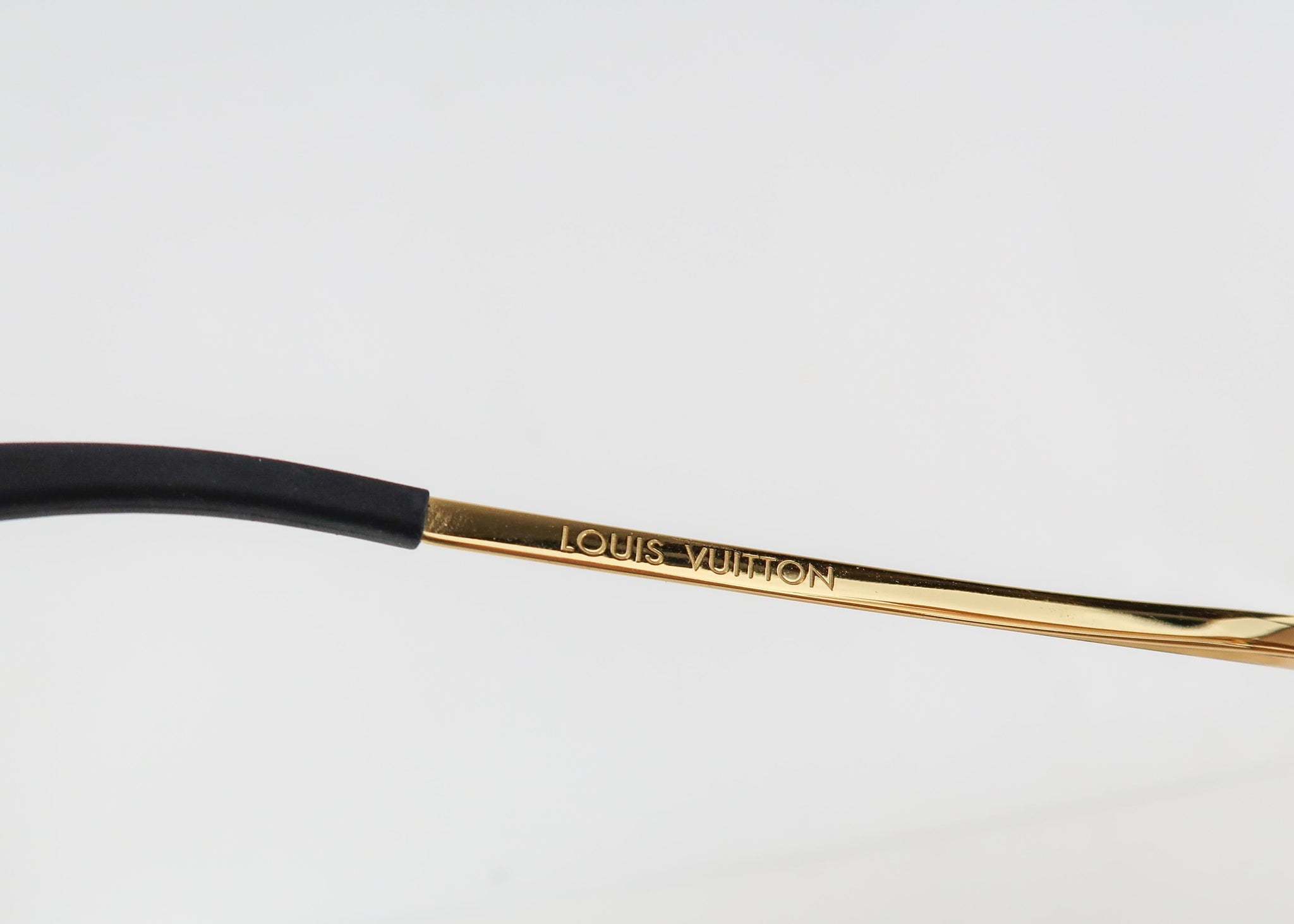 Louis Vuitton Brown, Gold, Pattern Print Monogram Clockwise Aviator Sunglasses