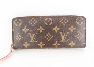 Louis Vuitton Monogram Clemence Wallet Pink